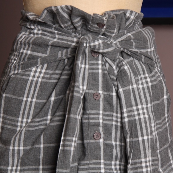 NOISY MAY - Plaid Knotted Skirt - Picture 3 of 3